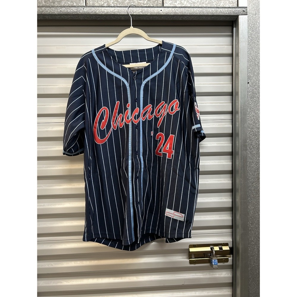 NWT NASCAR  Baseball Jersey Mens Chicago Street Race Navy XLarge